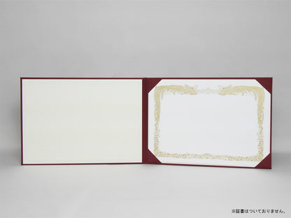 無地賞状・証書ホルダー/B4/証書1枚入れ/コーナー4ヶ所/布