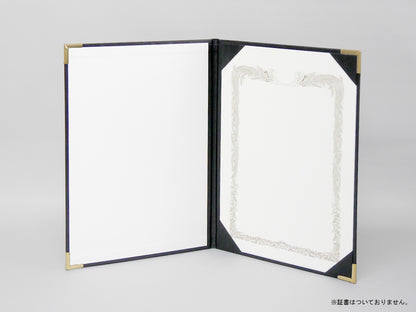 表彰状ホルダー/A4/証書1枚入れ/コーナー4ヶ所/VP/金具付き